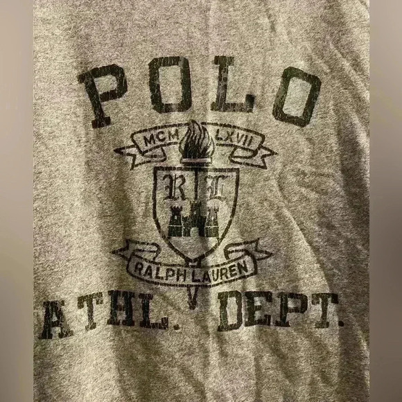 Polo Ralph Lauren Crew Short sleeve custom fit T shirt in gray Men’s size XL - Picture 6 of 8